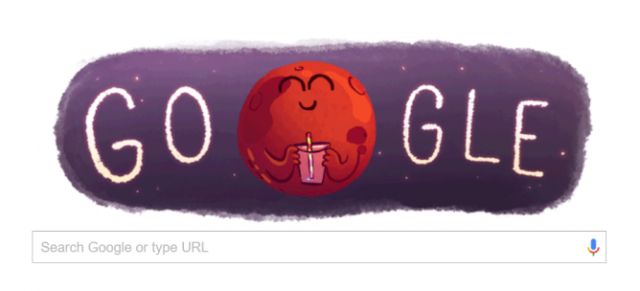 Google Celebrates The findings of Water on Mars